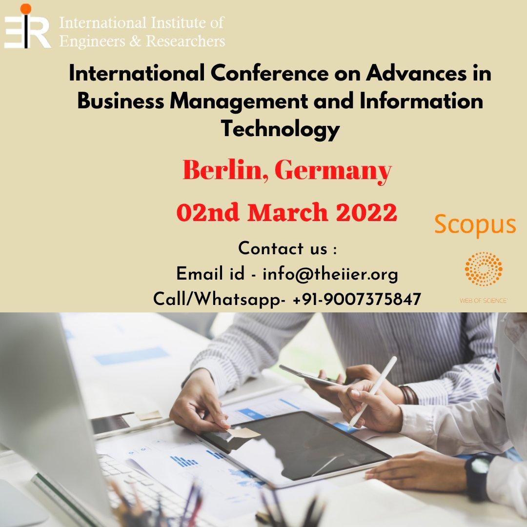 International Conference on Advances in Business Management and Information Technology 2023